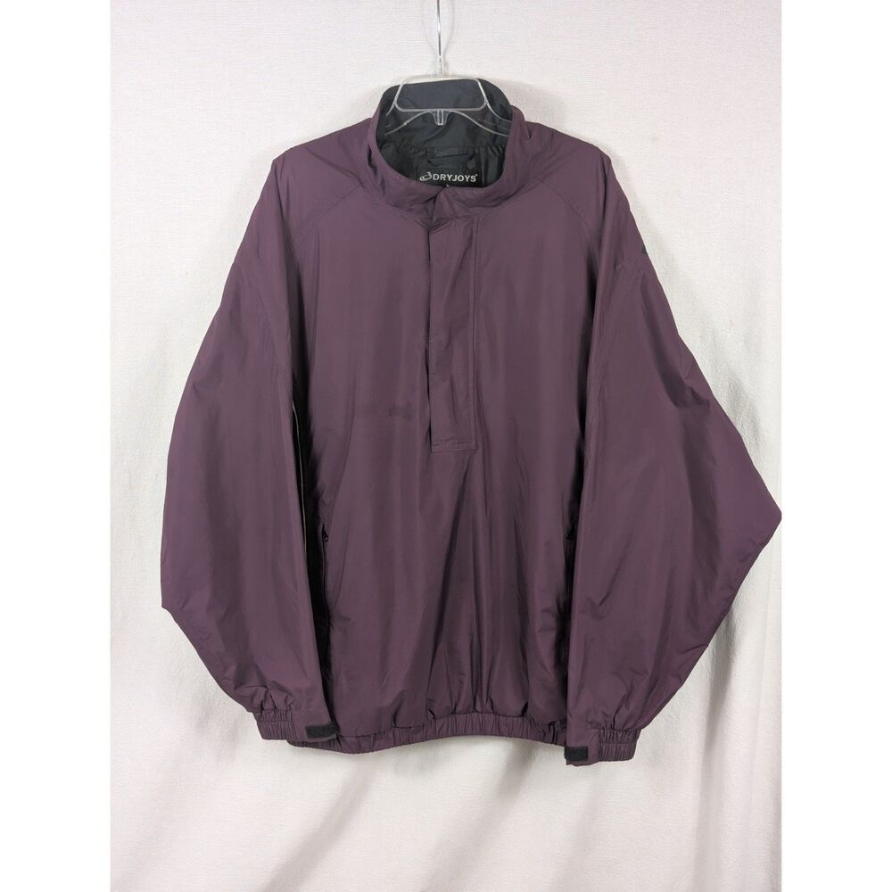 DRYJOYS by FootJoy 1/4 Zip Long Sleeve Pullover Purple Men's Size 2XL/XXL